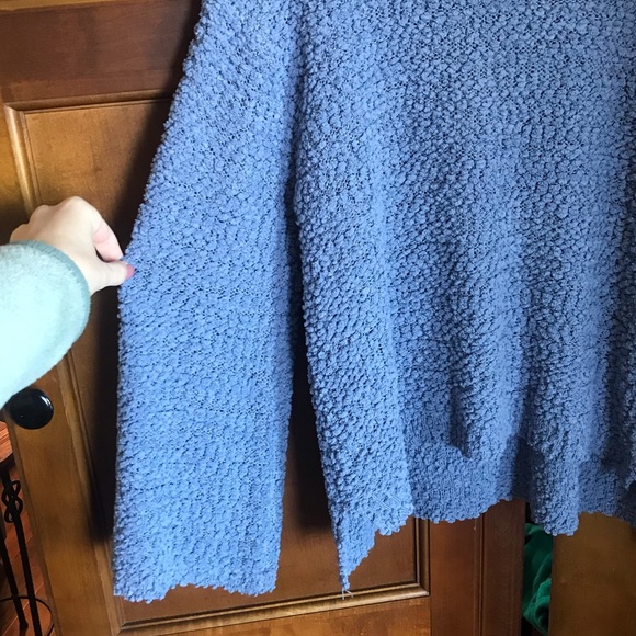 Periwinkle Popcorn Mock Turtleneck - Picture 3 of 6